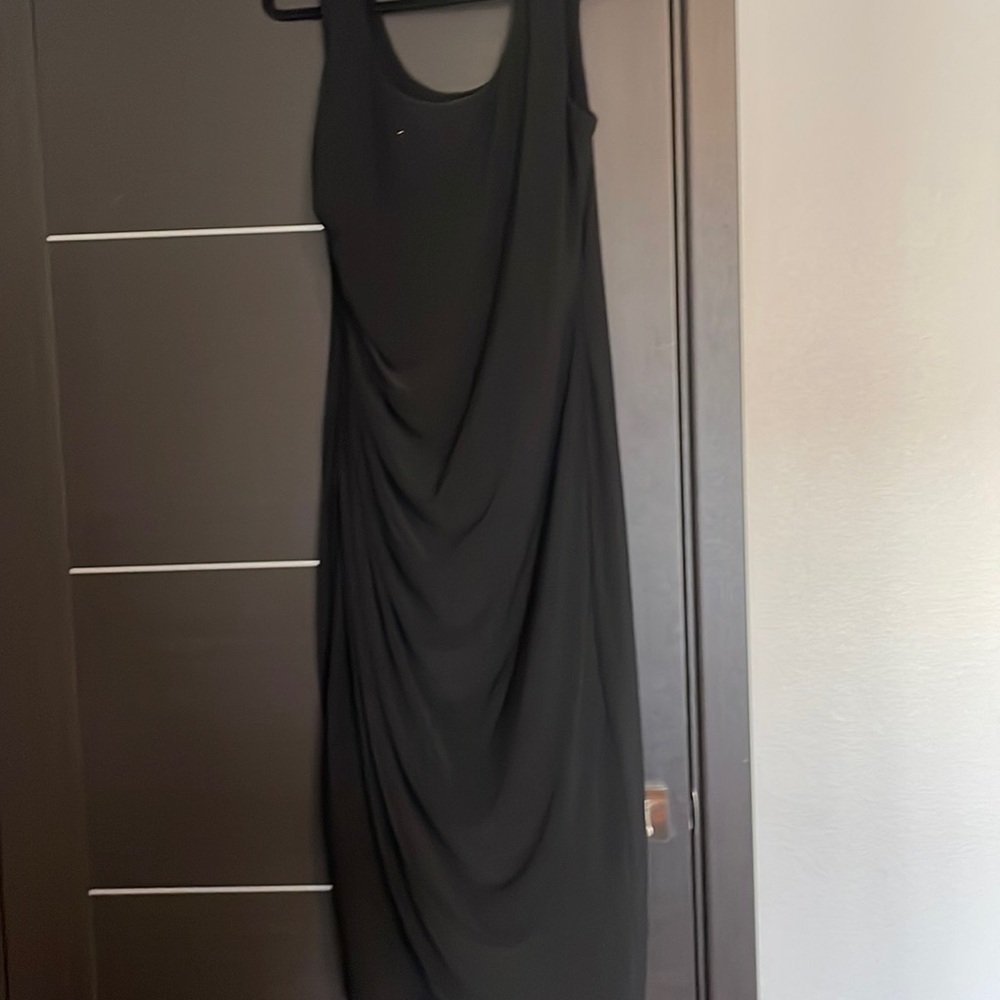 Black long dress.